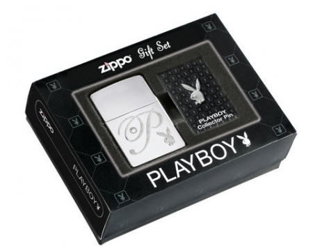  Zippo Playboy Pin & Lighter Gift Set  24778  