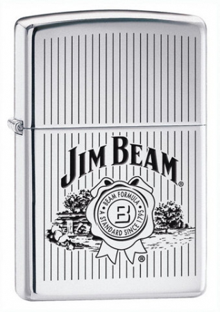  Zippo Jim Beam High Polish Chrome  24551  