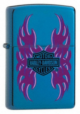  Zippo Harley Davidson Wings Saphire  24010  