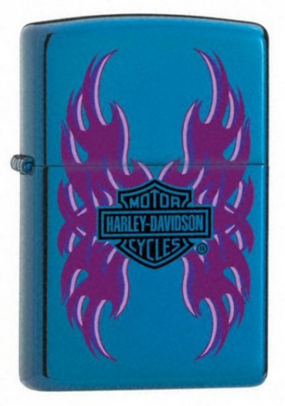  Zippo Harley Davidson Wings Saphire  24010  