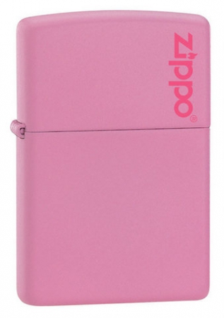  Zippo Pink Matte Logo  238ZL  