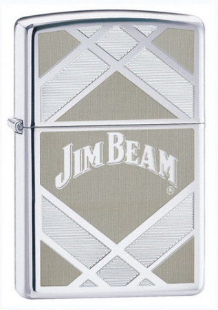  Zippo Jim Beam High Polish Chrome  24550  