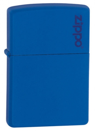  Zippo Royal Blue Matte Logo  229ZL  