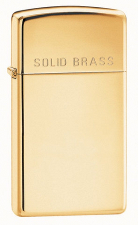  Zippo Slim High Polish Brass  1654  