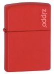  Zippo Red Matte Logo  233ZL