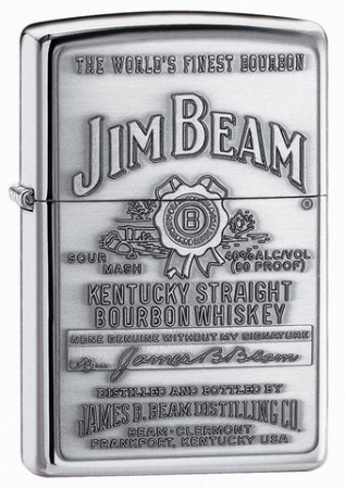  Zippo Jim Beam Chrome Emblem  250JB.928  