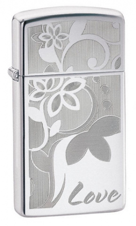  Zippo Slim Love Engraving  24816  