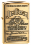  Zippo Jim Beam Brass Emblem  254BJB.929