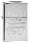  Zippo Harley Davidson Tatoo Armour High Polished Chrome  24029