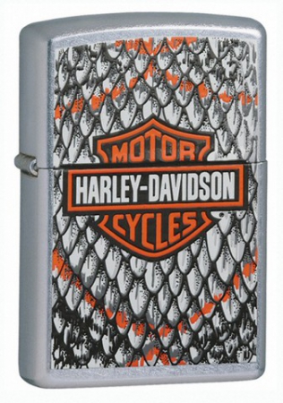  Zippo Harley Davidson Snake Skin Street Chrome  24167  